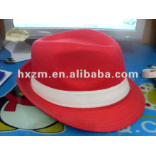 RED Top Hat in 100% Cotton